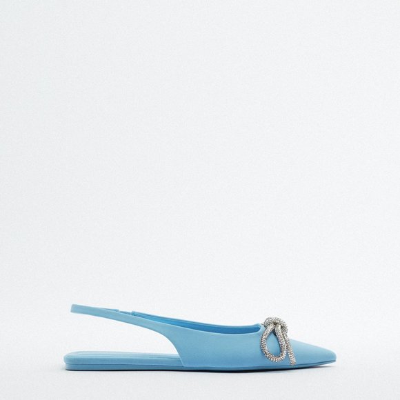 💙EMBELLISHED BOW FLAT MULES - Picture 3 of 5